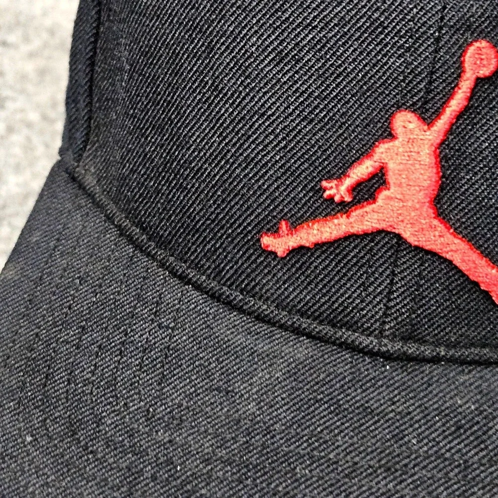 Air Jordan Snapback‎ Hat Black Red Jumpman Wool Flat Brim Cap Streetwear Sports